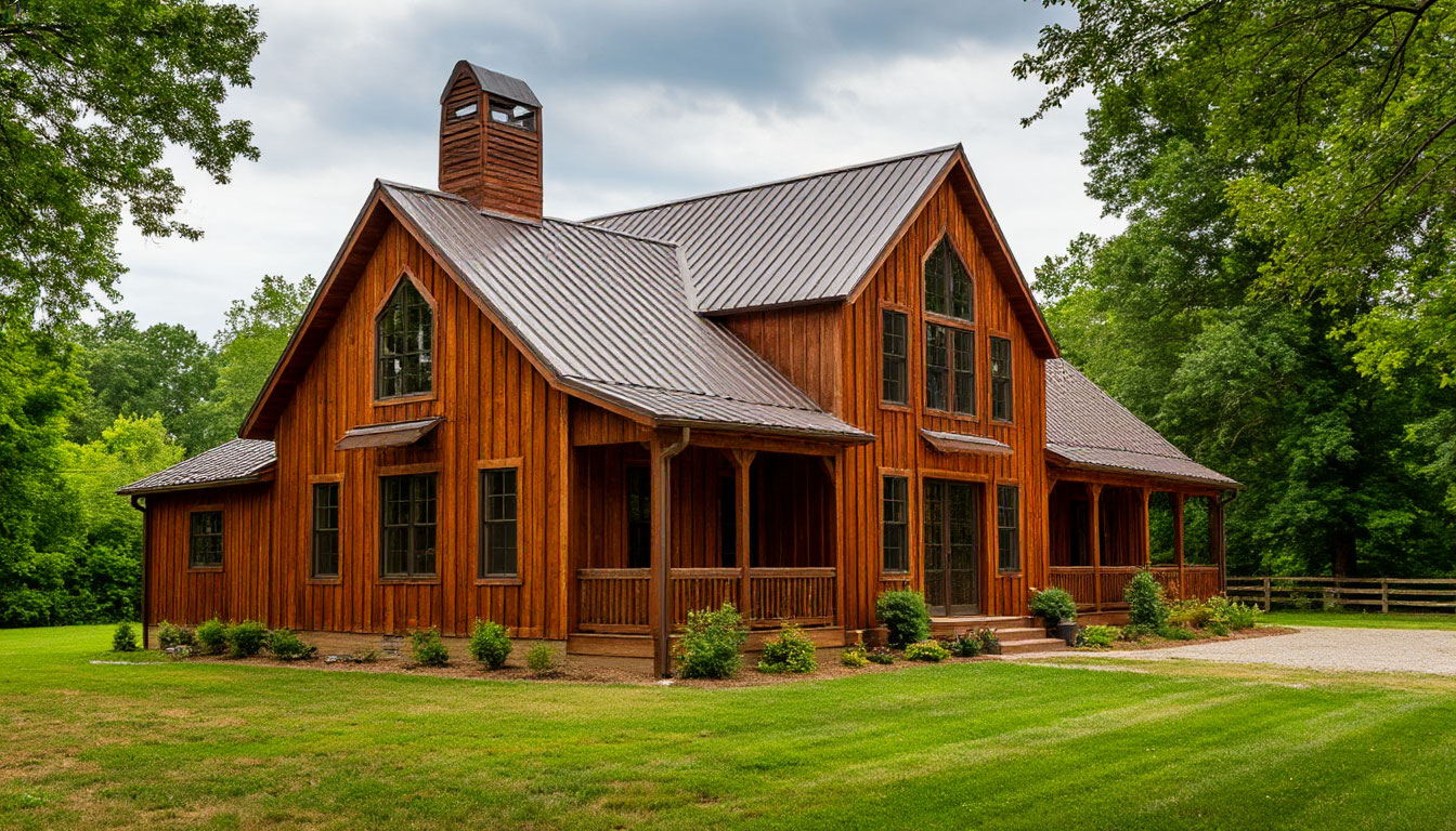 История появления стиля барнхаус